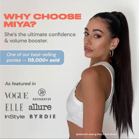 26" extra long and straight ponytail - Picture 7 of 9